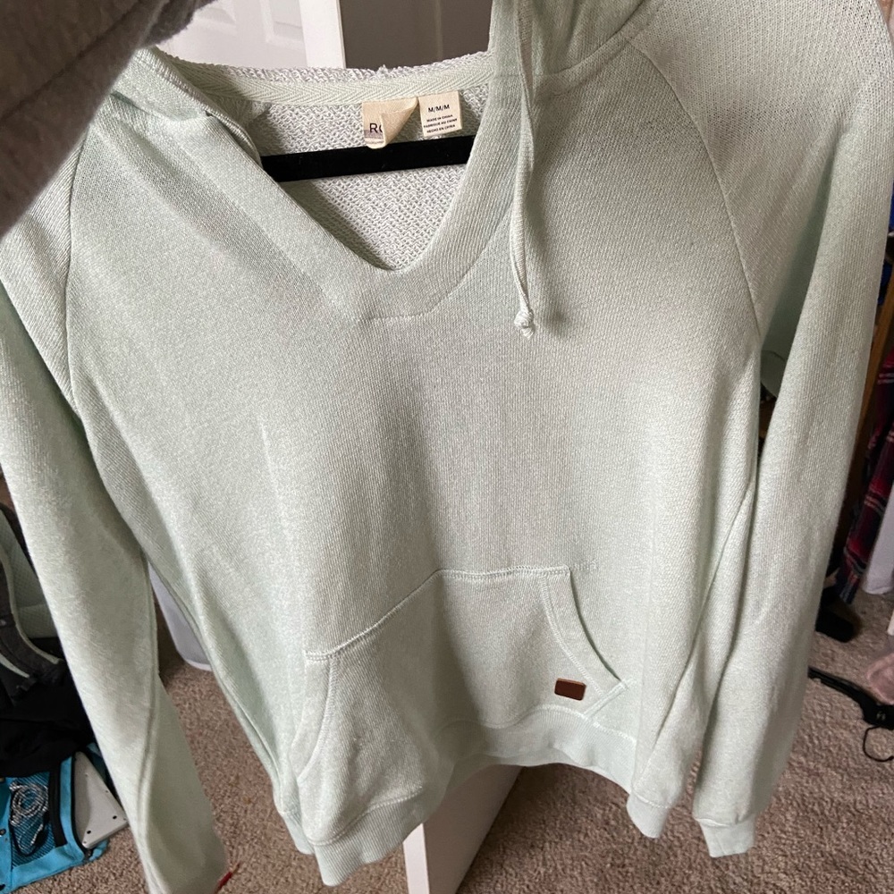 nice blue sweatshirt